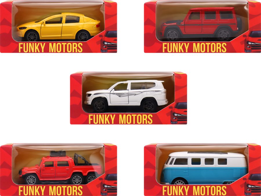 Машинка инерционная FUNKY TOYS Die-cast 1:32, в ассортименте, Арт. Ft1101, превью