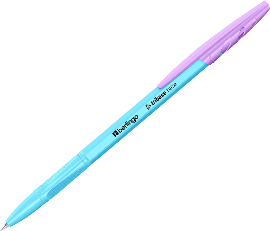 Ручка шариковая BERLINGO Tribase haze, синий, 0,7мм, превью