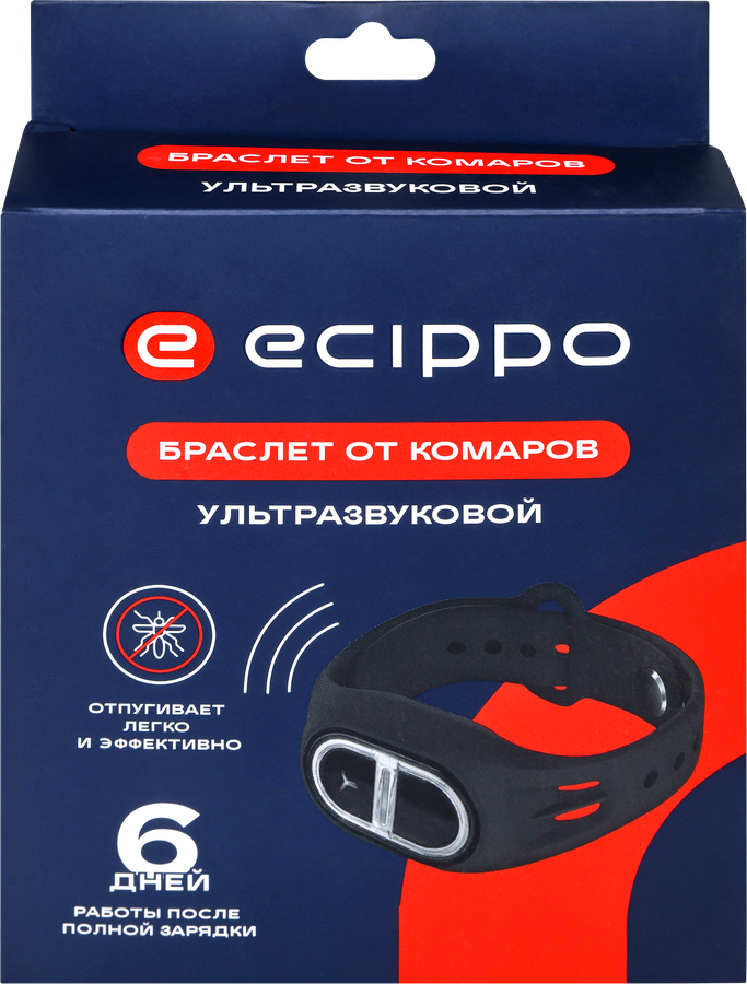 Отпугиватель комаров ультразвуковой ECIPPO браслет, Арт. MK15-1303, предпросмотр