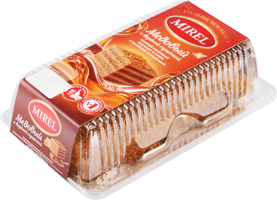Торт MIREL Медовый с вареной сгущенкой, 250г, превью