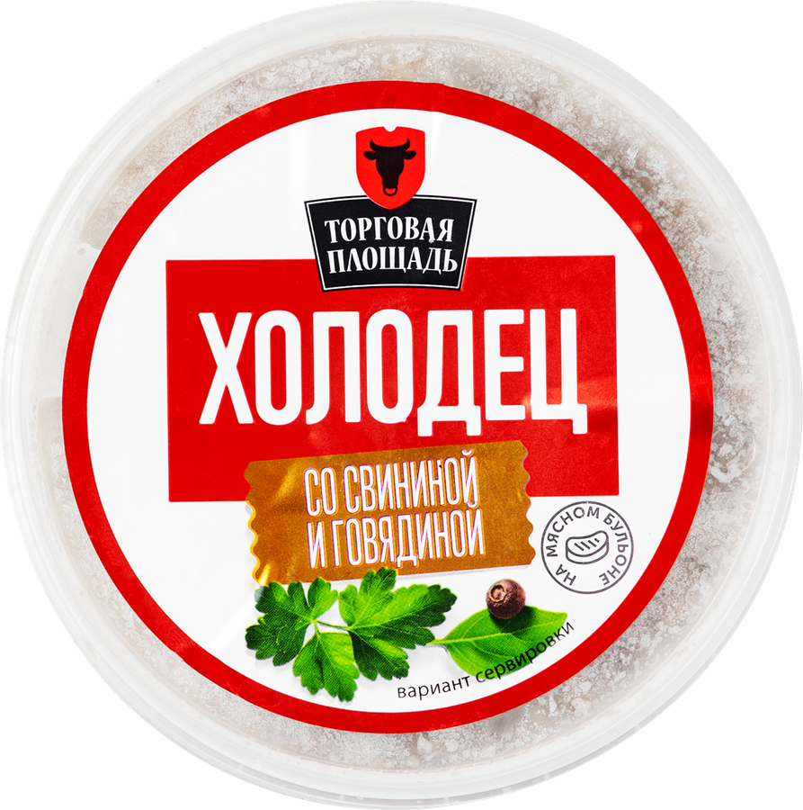 Холодец ТОРГОВАЯ ПЛОЩАДЬ со свининой и говядиной, 250г, превью