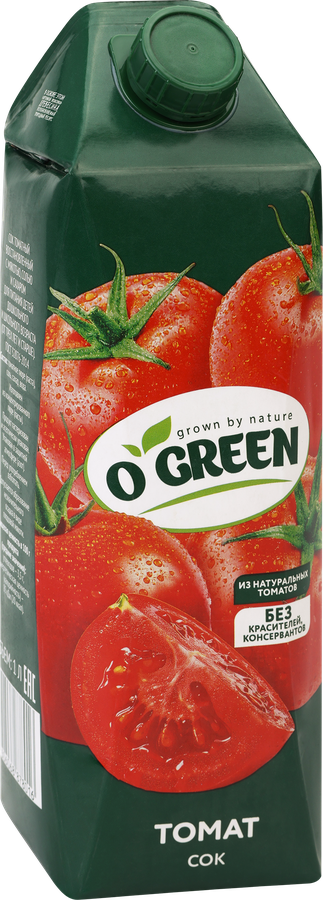 Сок O'GREEN Томат, 1л, предпросмотр
