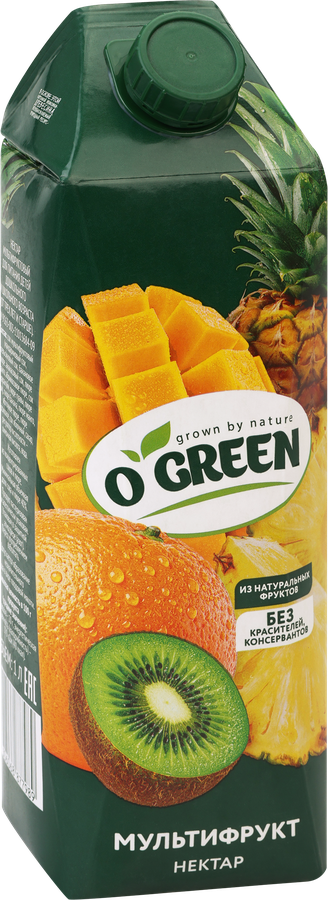Нектар O'GREEN Мультифруктовый, 1л, превью