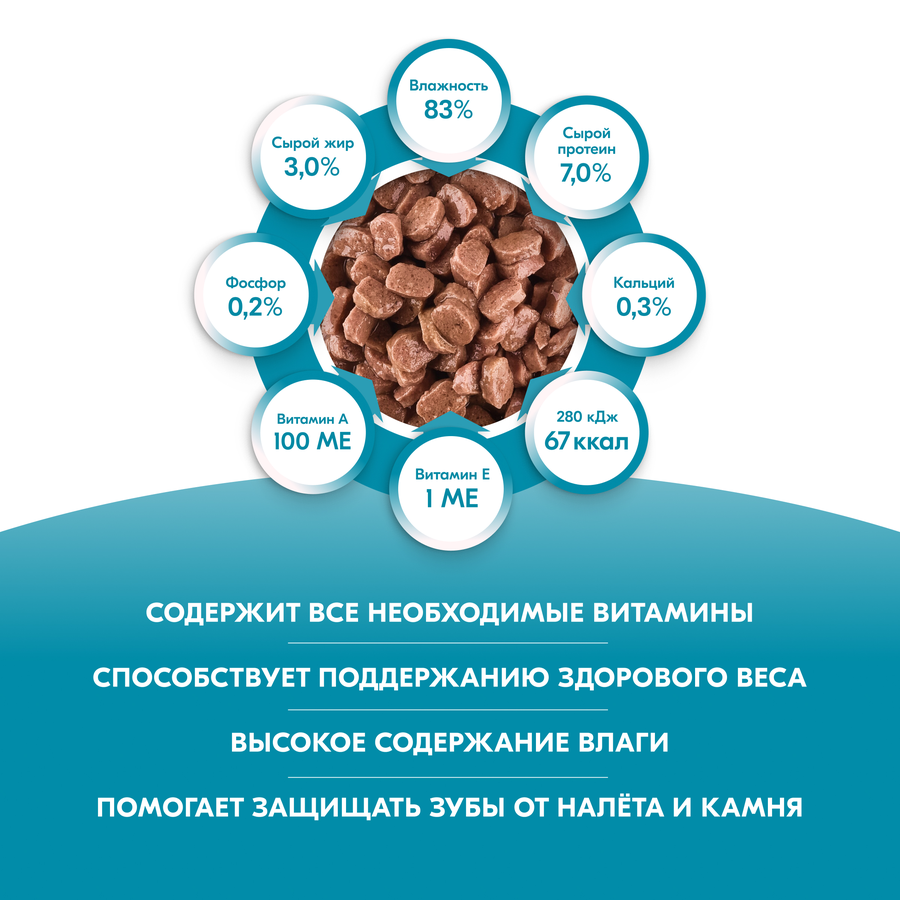 Корм влажный для кошек KISSA с курицей в соусе, 75г, предпросмотр