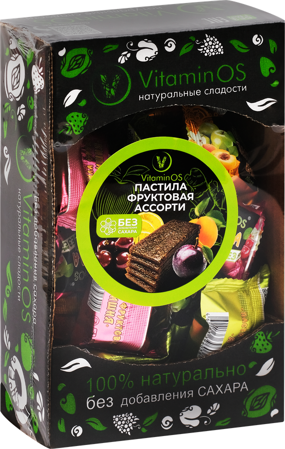 Пастила фруктовая VITAMINOS Ассорти, 400г, предпросмотр