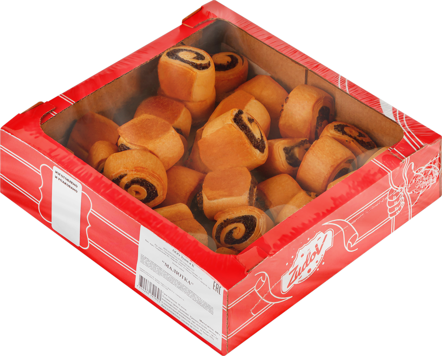 Печенье сдобное ZUDOV Малютка с маковой начинкой, 400г, предпросмотр
