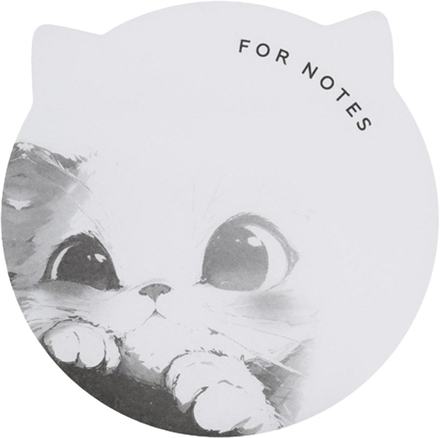 Блок самоклеящийся MESHU Cute Notes, 40 листов, в ассортименте, предпросмотр