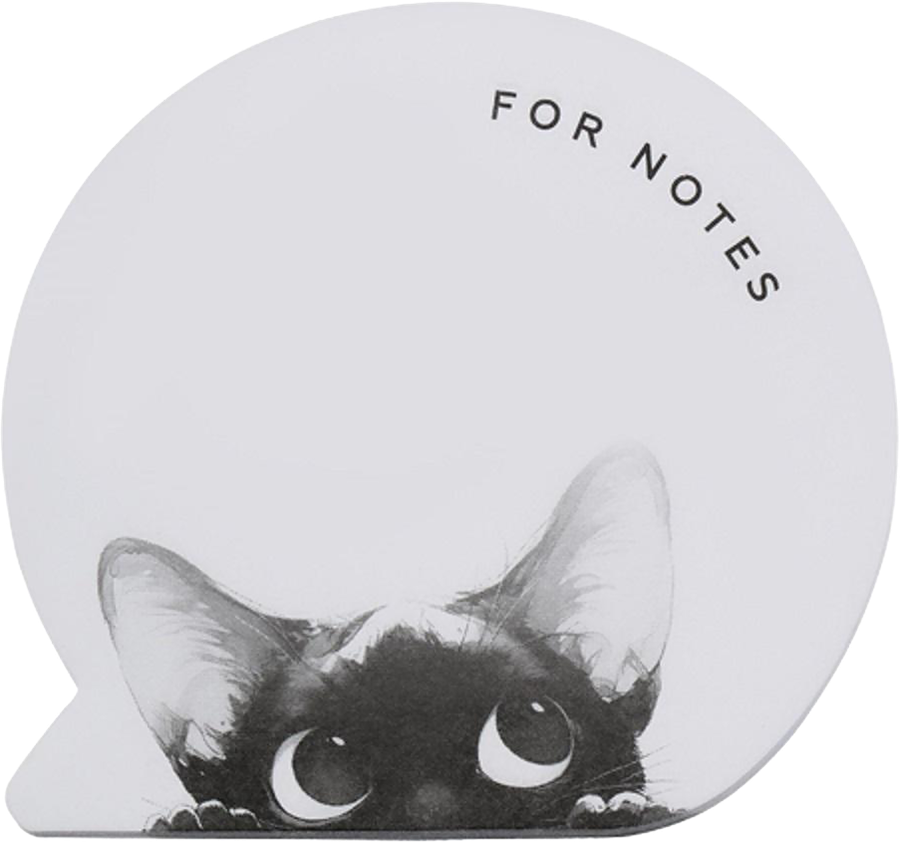 Блок самоклеящийся MESHU Cute Notes, 40 листов, в ассортименте, предпросмотр