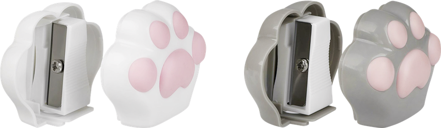 Точилка MESHU Little Paw, пластиковая, 1 отверстие, в ассортименте, превью