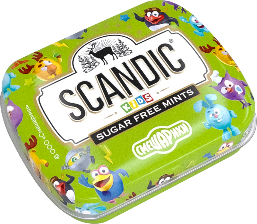 Конфеты SCANDIC со вкусом яблока, без сахара, 14г, предпросмотр