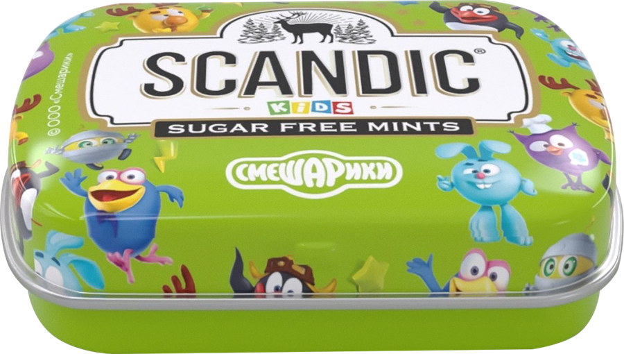 Конфеты SCANDIC со вкусом яблока, без сахара, 14г, предпросмотр