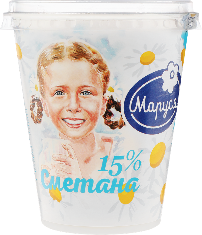 Сметана МАРУСЯ 15%, без змж, 300г, превью