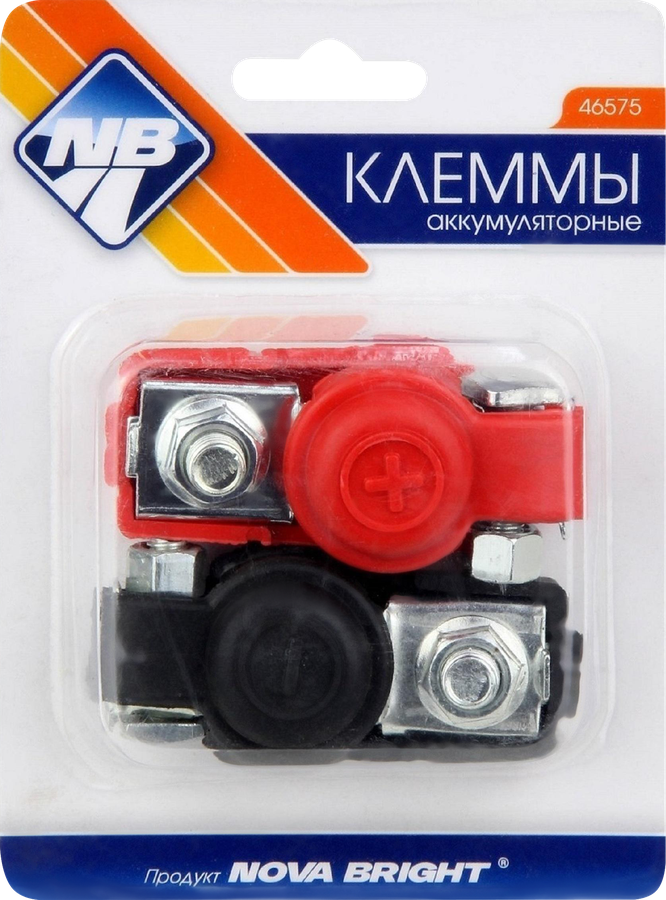 Клеммы аккумуляторные NOVA BRIGHT, 2шт, превью
