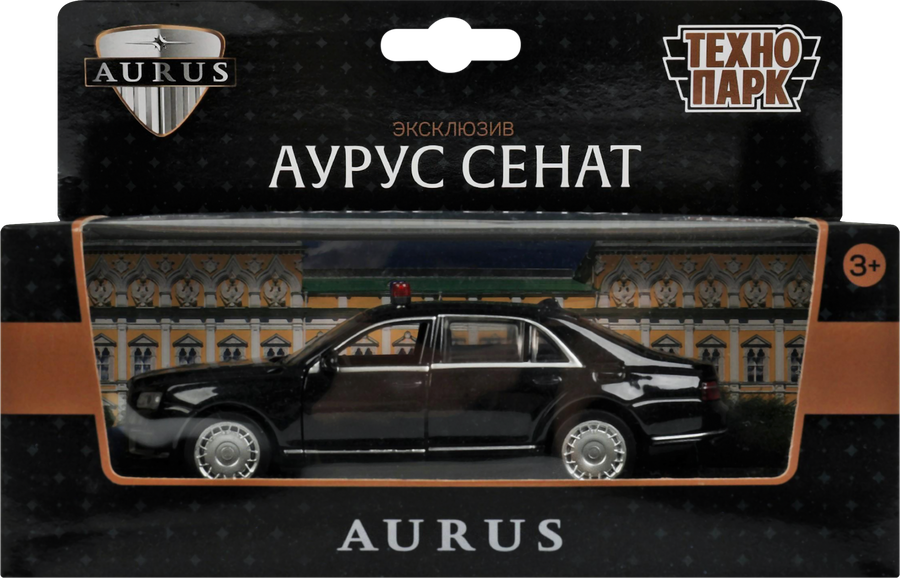 Машина ТЕХНОПАРК Аурус Сенат, металл, 13,5см, в ассортименте, превью