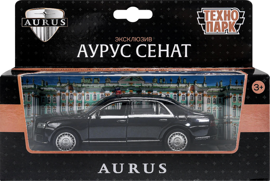 Машина ТЕХНОПАРК Аурус Сенат, металл, 13,5см, в ассортименте, превью