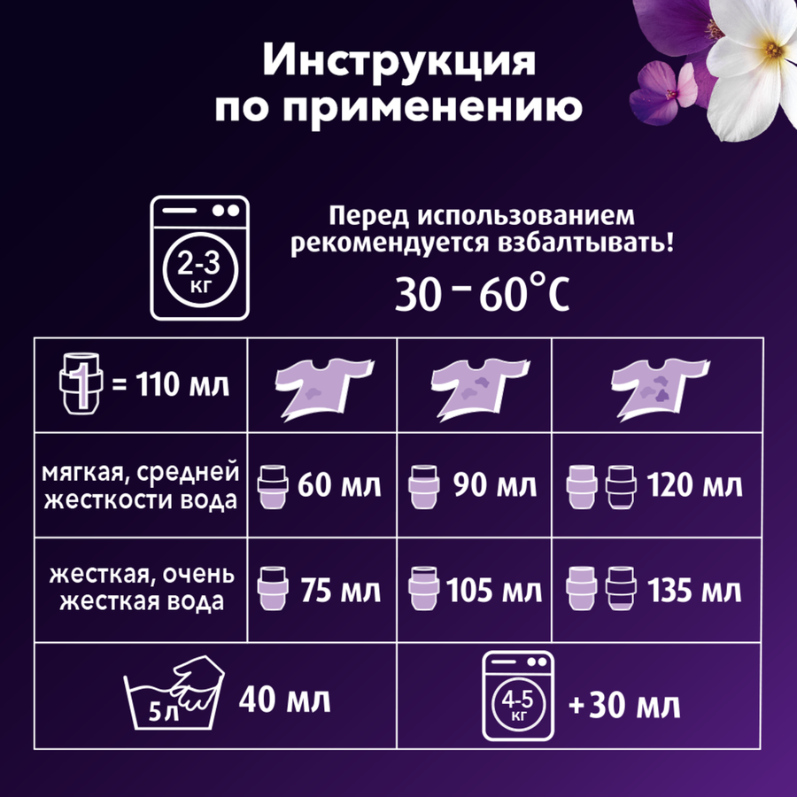 Средство жидкое для стирки темного ЛАСКА Арома, 2,7л, превью