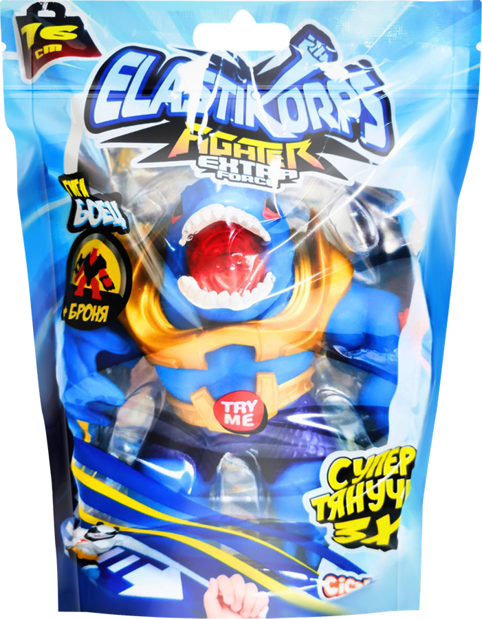 Фигурка-тянучка ELASTIKORPS Fighter, Extra force со съемной броней, Арт. EK16FL-Л, предпросмотр