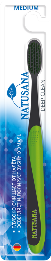 Зубная щетка NATUSANA Deep clean medium, превью