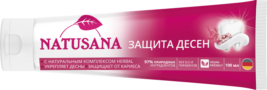 Зубная паста NATUSANA Gum Protection Защита десен, 100мл, предпросмотр