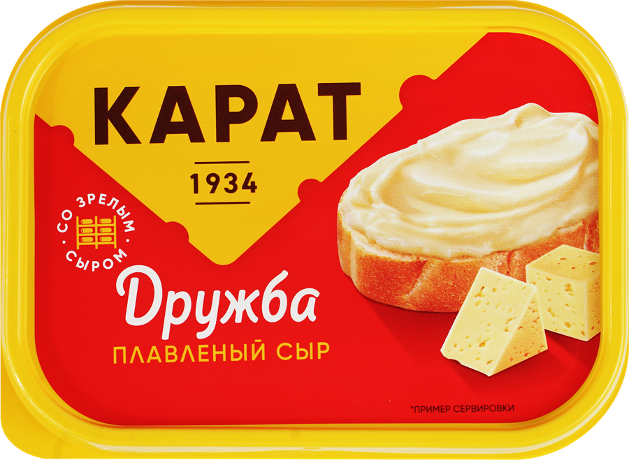 Сыр плавленый КАРАТ Дружба 45%, без змж, 400г, предпросмотр