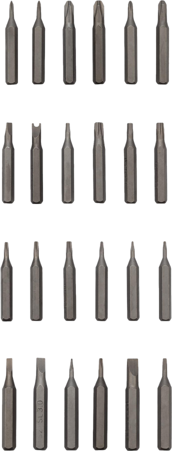 Набор отверток для точных работ KRANZ RA-03 25 предметов, Арт. KR-12-4753, предпросмотр