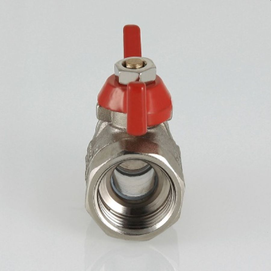 Кран шаровый латунь никелированный VALTEC COMPACT VT.093 3/4", предпросмотр