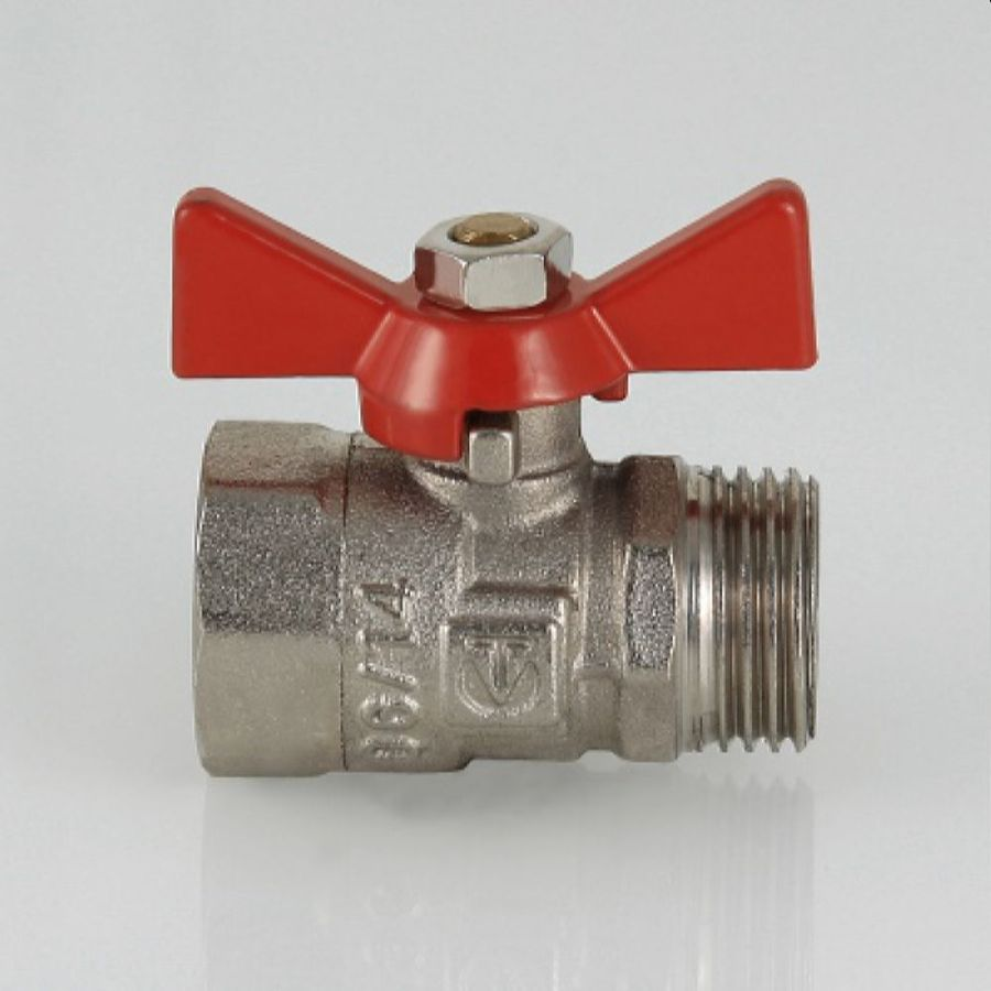 Кран шаровый латунь никелированный VALTEC COMPACT VT.093 3/4", предпросмотр