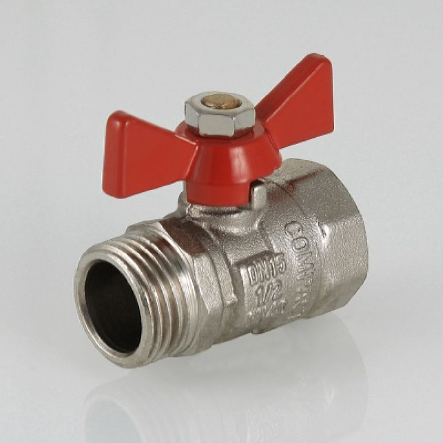 Кран шаровый латунь никелированный VALTEC COMPACT VT.093 3/4", предпросмотр