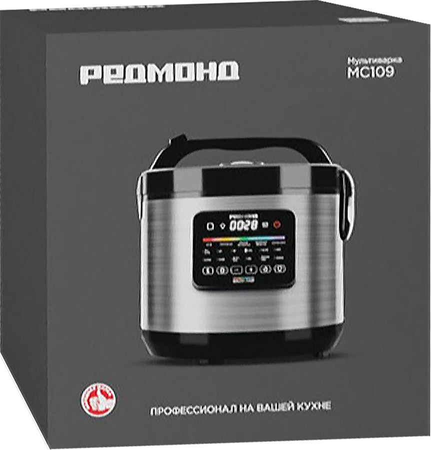 Мультиварка РЕДМОНД черный, металл/пластик, 27х30,3х27см, Арт. MC109, предпросмотр