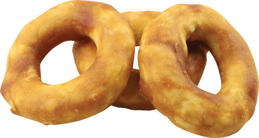 Лакомство для собак TRIOL Бублики коллагеновые с мясом утки, 80г, превью