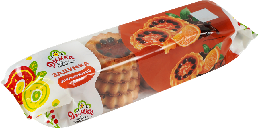 Печенье ДЫМКА Задумка апельсиновый джем, 360г, превью