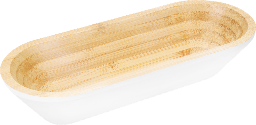 Тарелка сервировочная HOMECLUB Bamboo 25х10см, овальная бамбук, Арт. AN-5678, превью