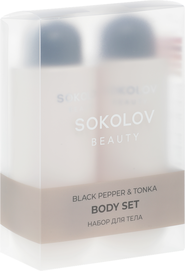 Набор для тела SOKOLOV Black pepper&tonka, 800мл, превью