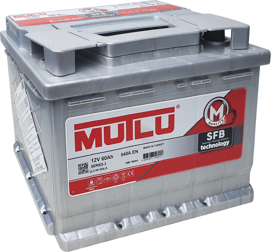 Аккумулятор MUTLU 60Ач 540А 14,9кг, Арт. L2.60.054.A, предпросмотр