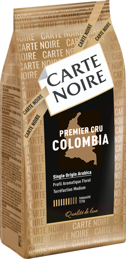 Кофе зерновой CARTE NOIRE Premier Cru Colombia натуральный жареный, 200г, превью
