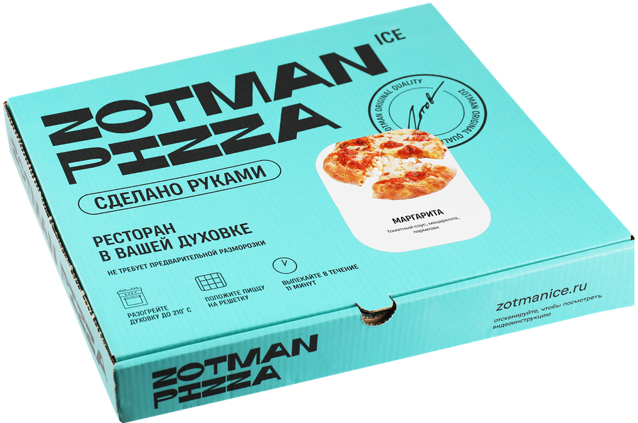 Пицца ZOTMAN Маргарита, 390г, предпросмотр