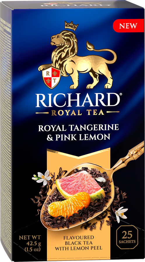 Чай черный RICHARD Royal Tangerine&Pink lemon c мандарином и розовым лимоном, 25пак, превью