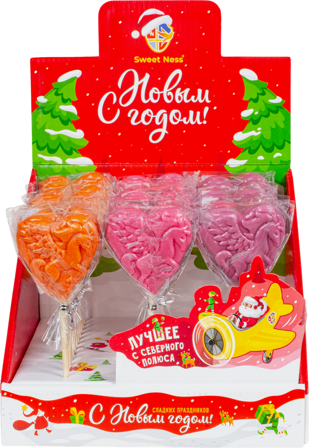 Карамель леденцовая SWEET NESS Символ года 2026 на сердце, 30г, предпросмотр