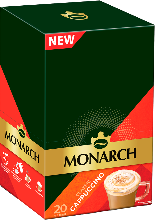Напиток кофейный растворимый MONARCH Капучино классик, 20x15г, превью