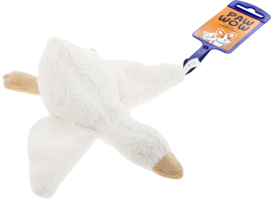 Игрушка для собак PAW WOW Гусь с пищалкой 23см, предпросмотр