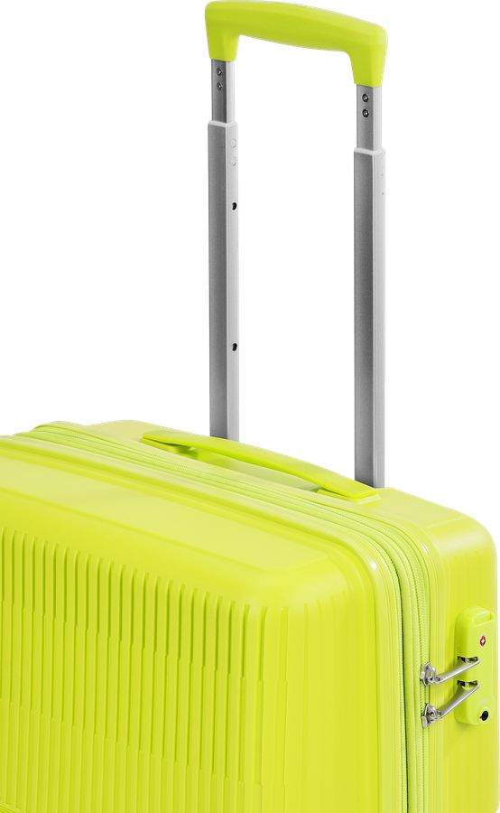 Чемодан INWIN Trolley case 20", цвет лайм, Арт. MS-2713, предпросмотр