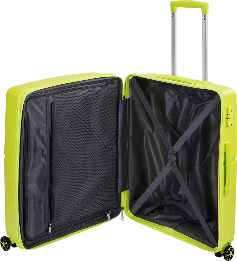 Чемодан INWIN Trolley case 24", цвет лайм, Арт. MS-2713, превью