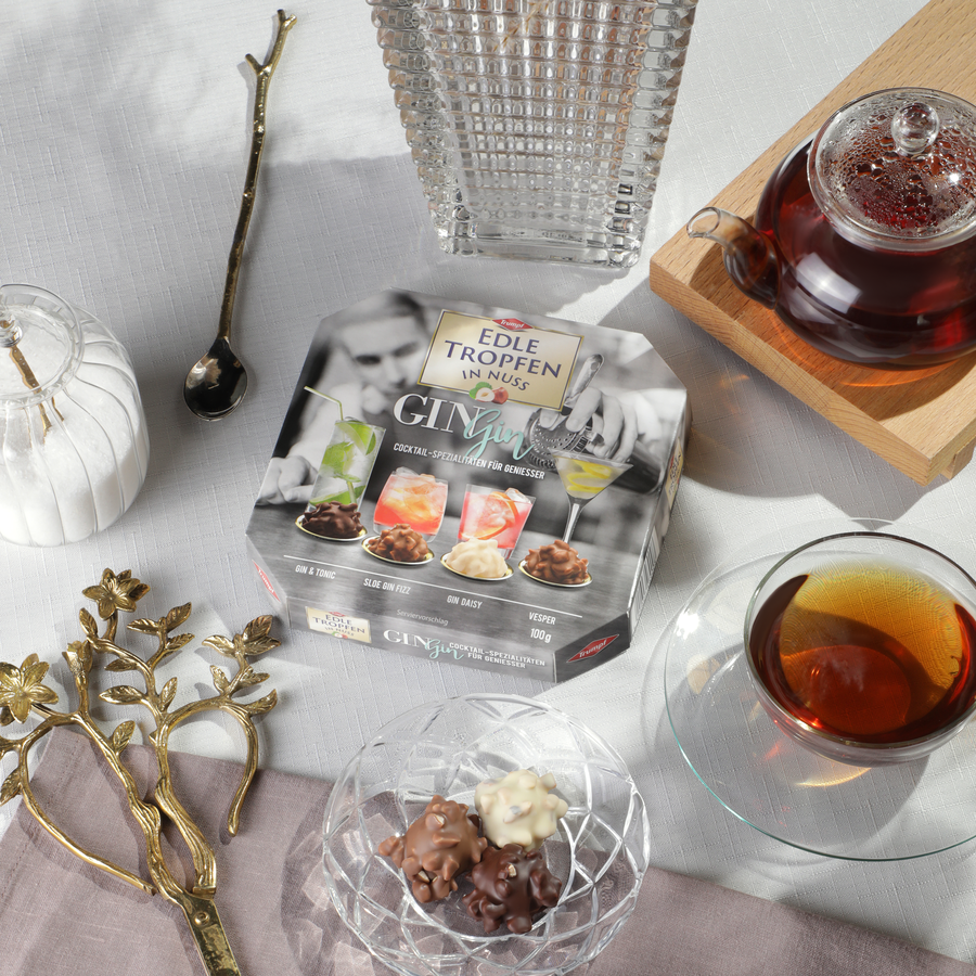 Конфеты шоколадные TRUMPF Edle Tropfen In Nuss Gin Edition, 100г, превью
