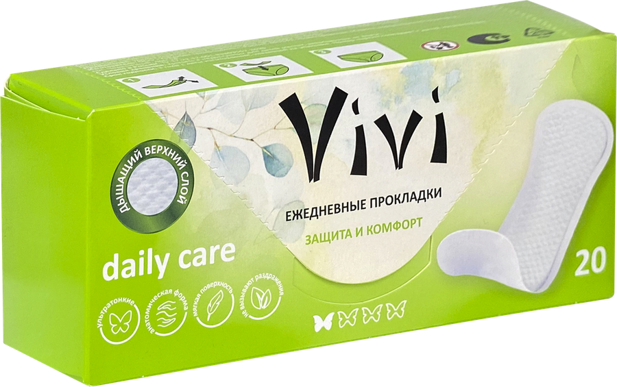 Прокладки ежедневные VIVI Daily Care, 20шт, предпросмотр