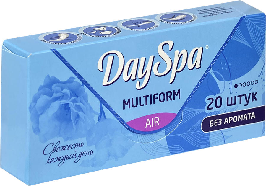 Прокладки ежедневные DAY SPA мультиформ без аромата, 20шт, превью