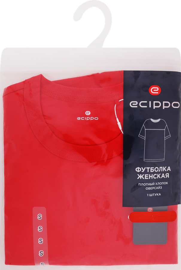 Футболка женская ECIPPO цвет коралловый, Арт. EC26201-02, превью
