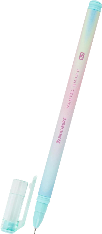 Ручка гелевая BRAUBERG Grade Pastel, синий, предпросмотр