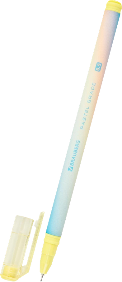 Ручка гелевая BRAUBERG Grade Pastel, синий, предпросмотр