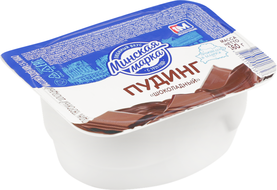 Пудинг МИНСКАЯ МАРКА с шоколадом 5%, без змж, 160г, превью