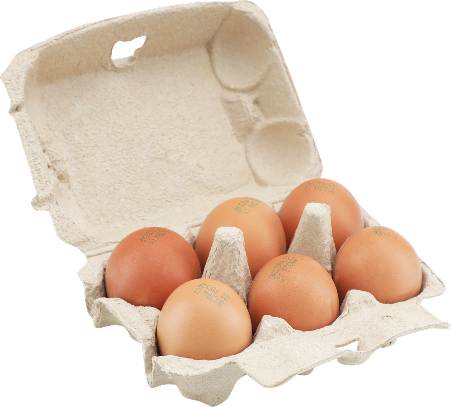 Яйцо куриное ЛЕНТА FRESH Яркий желток С1, 6шт, превью